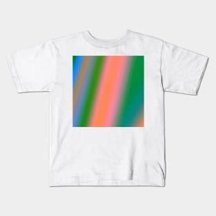 blue green red pink abstract texture background pattern Kids T-Shirt